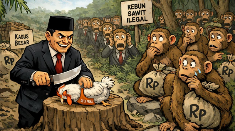 Menyembelih Ayam di Depan Monyet.